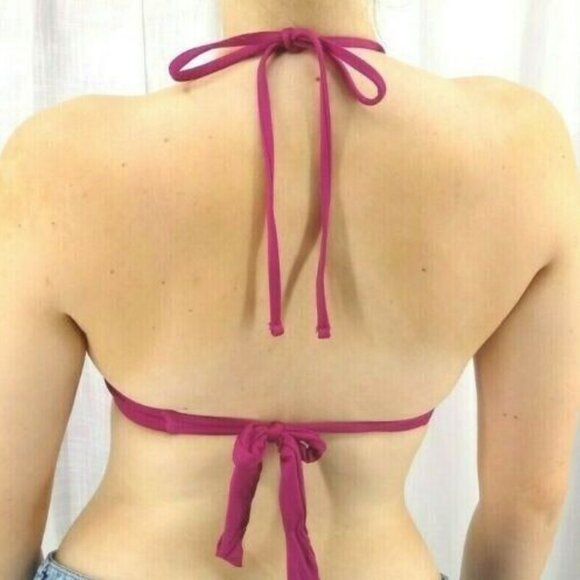 The Bikini Lab Halter Crochet Bikini Swim Top - Picture 3 of 9